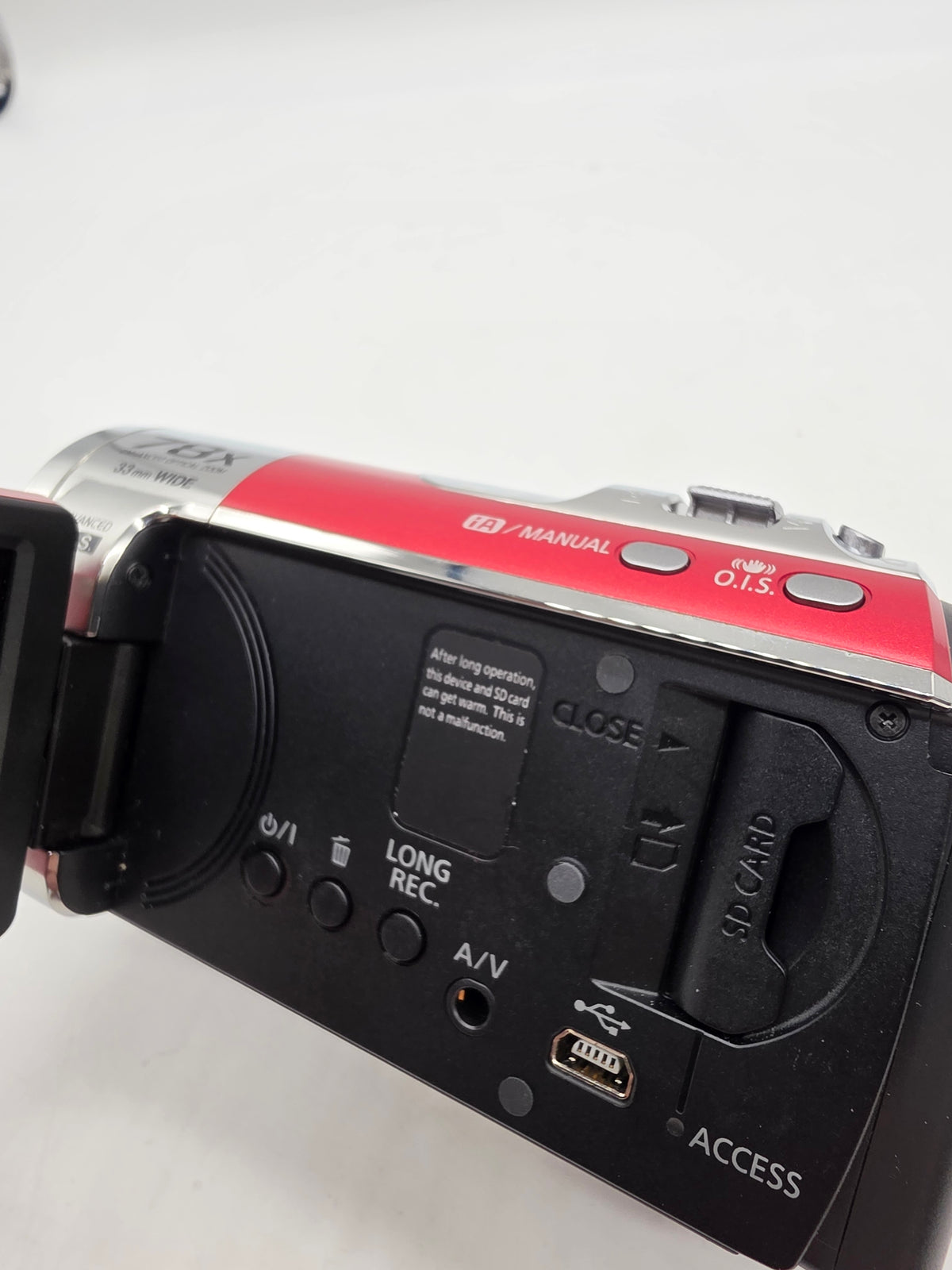 Panasonic SDR-S50 Camcorder Red, Grade B