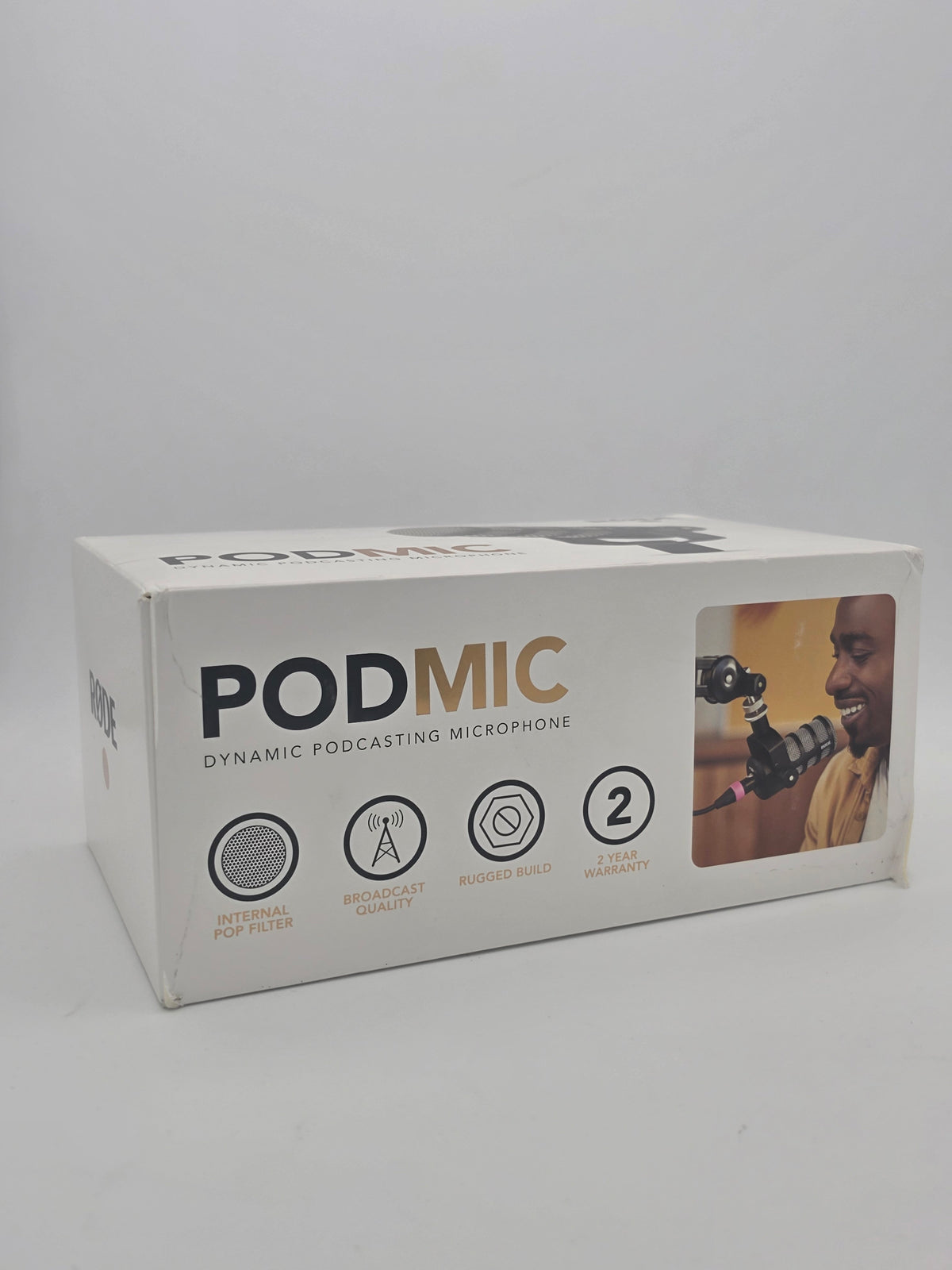Rode Pod Mic Dynamic Microphone, Silver, Grade A