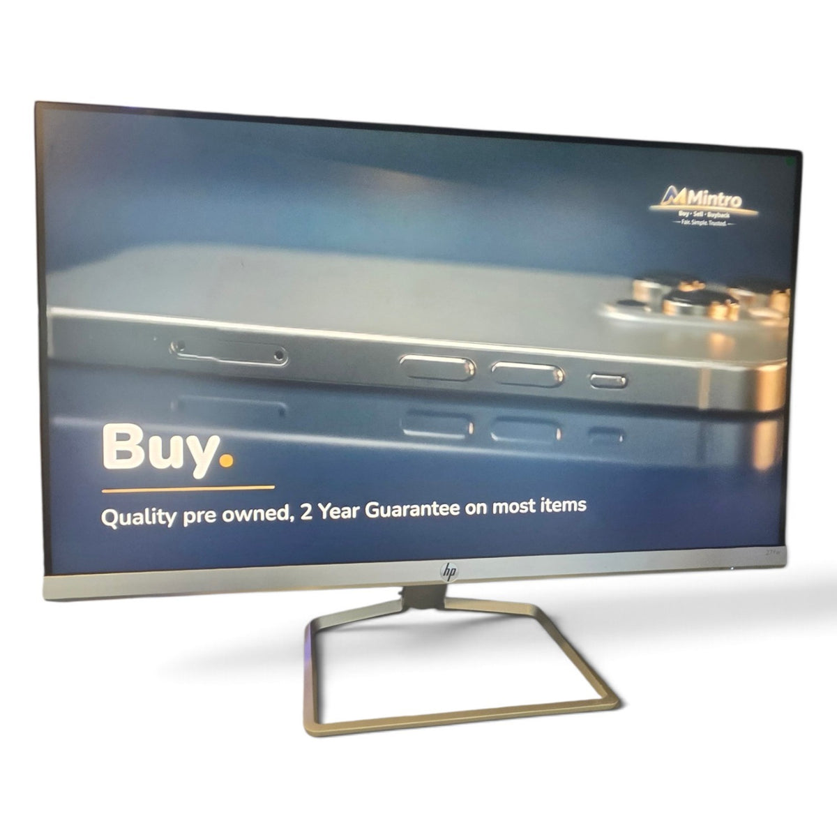 HP 27fw 27" LCD Monitor, White, Grade B