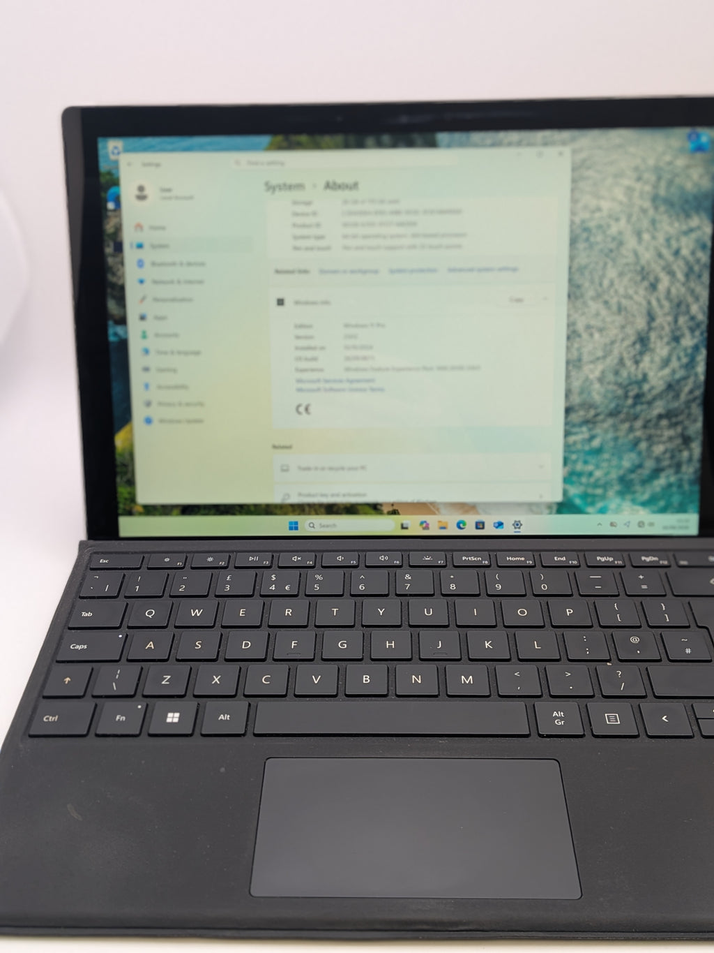 Microsoft Windows Surface Pro 7 Laptop, Silver, Grade B