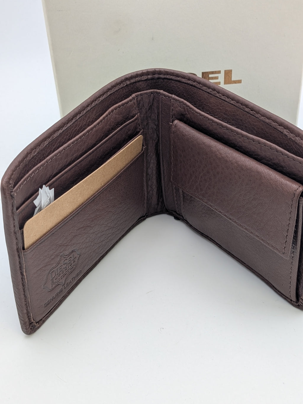 Diesel Wallet, Leather, Brown, Grade A