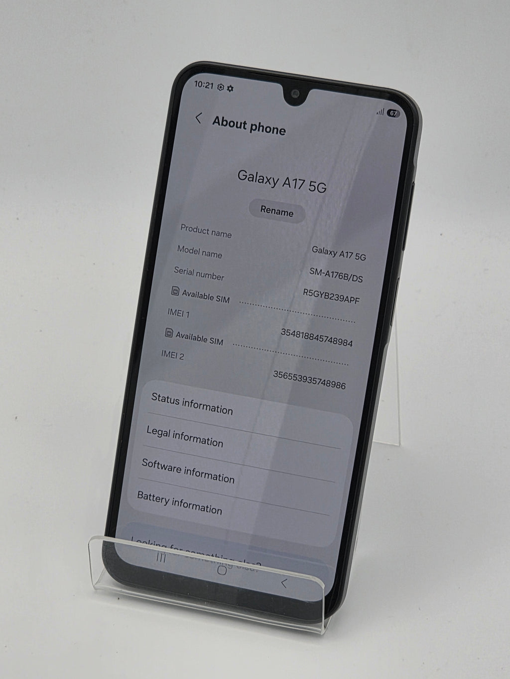 Samsung Galaxy A17 5G 128GB Black, Grade B