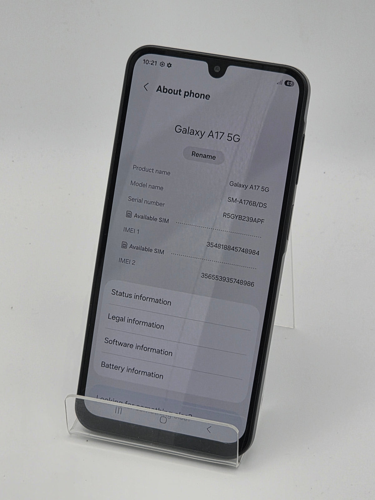 Samsung Galaxy A17 5G 128GB Black, Grade B