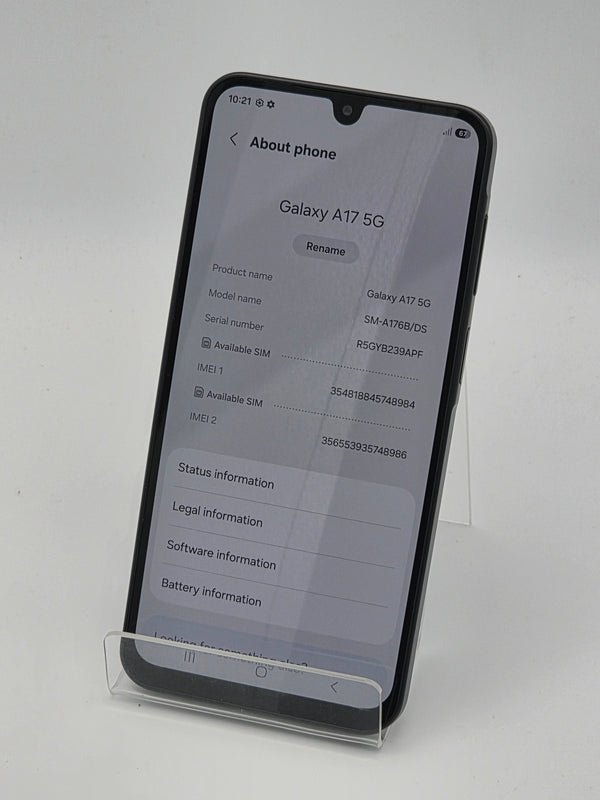 Samsung Galaxy A17 5G 128GB Black, Grade B