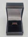 9ct Gold Red Stone Set Ring, Size T, 3.33G