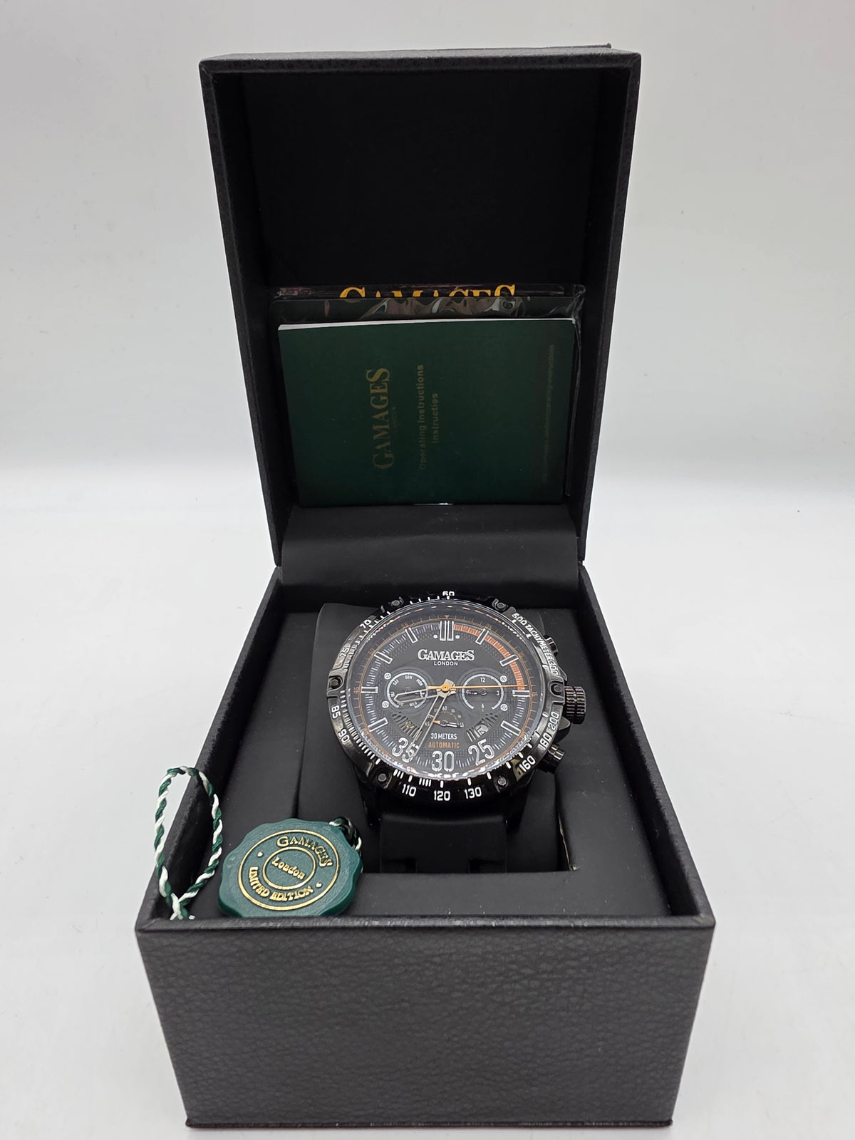 Gamages Of London Gents Watch Automatic Black, Grade B