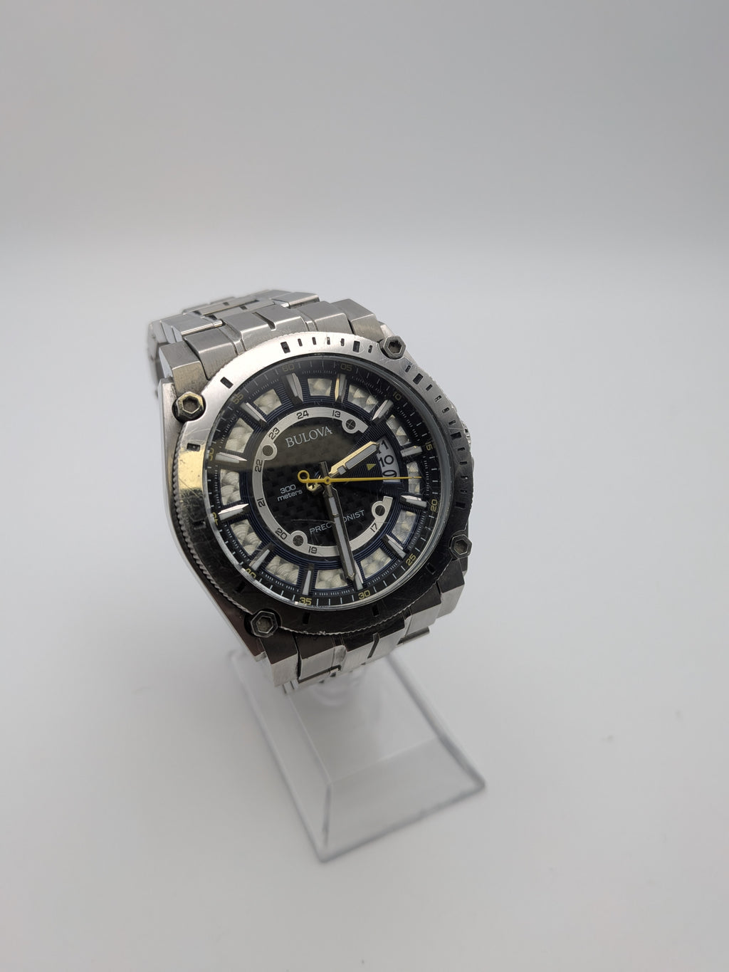Bulova Precisionist 96B131 Watch, 48.6mm, Stainless steel, Grade C