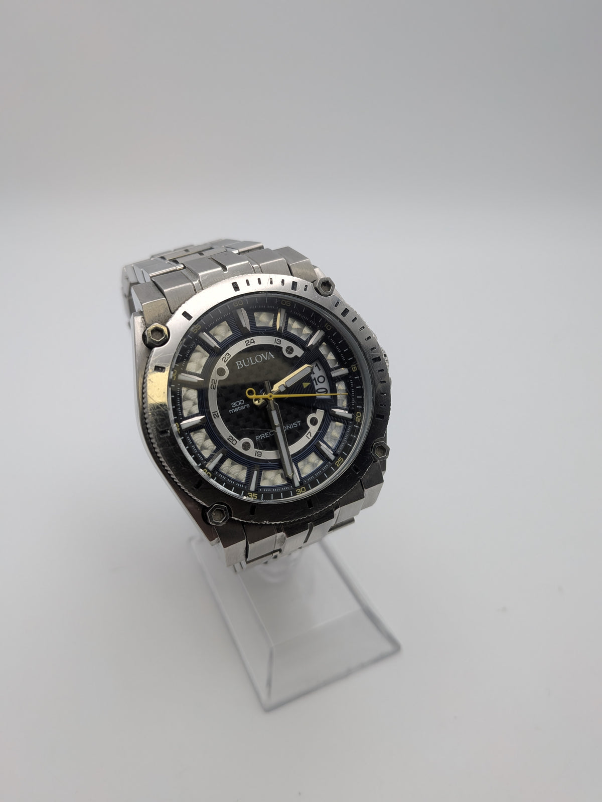 Bulova Precisionist 96B131 Watch, 48.6mm, Stainless steel, Grade C