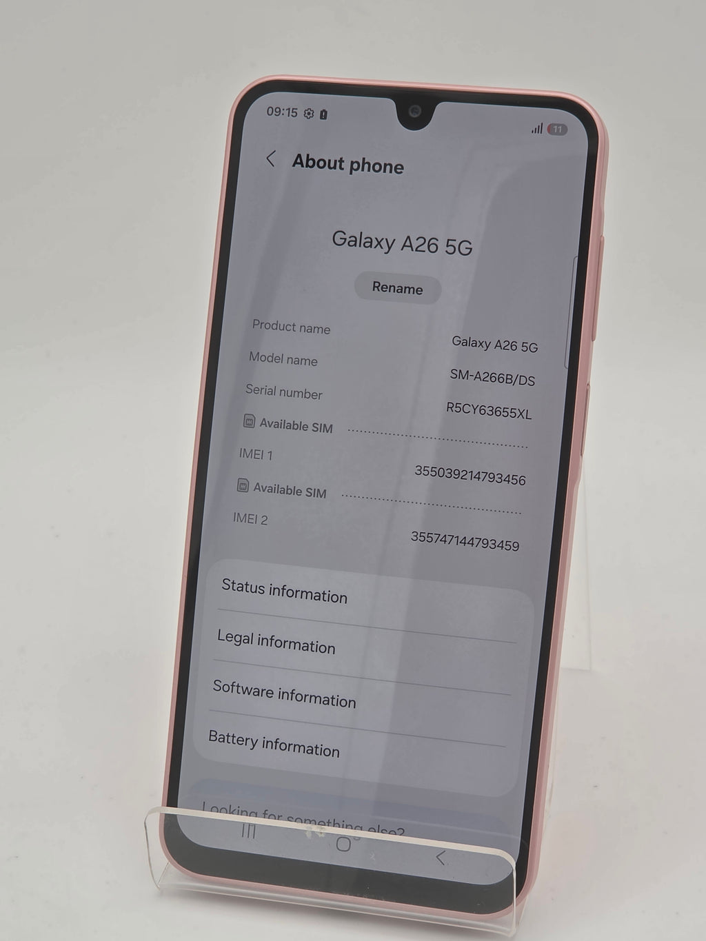 Samsung Galaxy A26 5G 128GB Pink Peach, Grade A