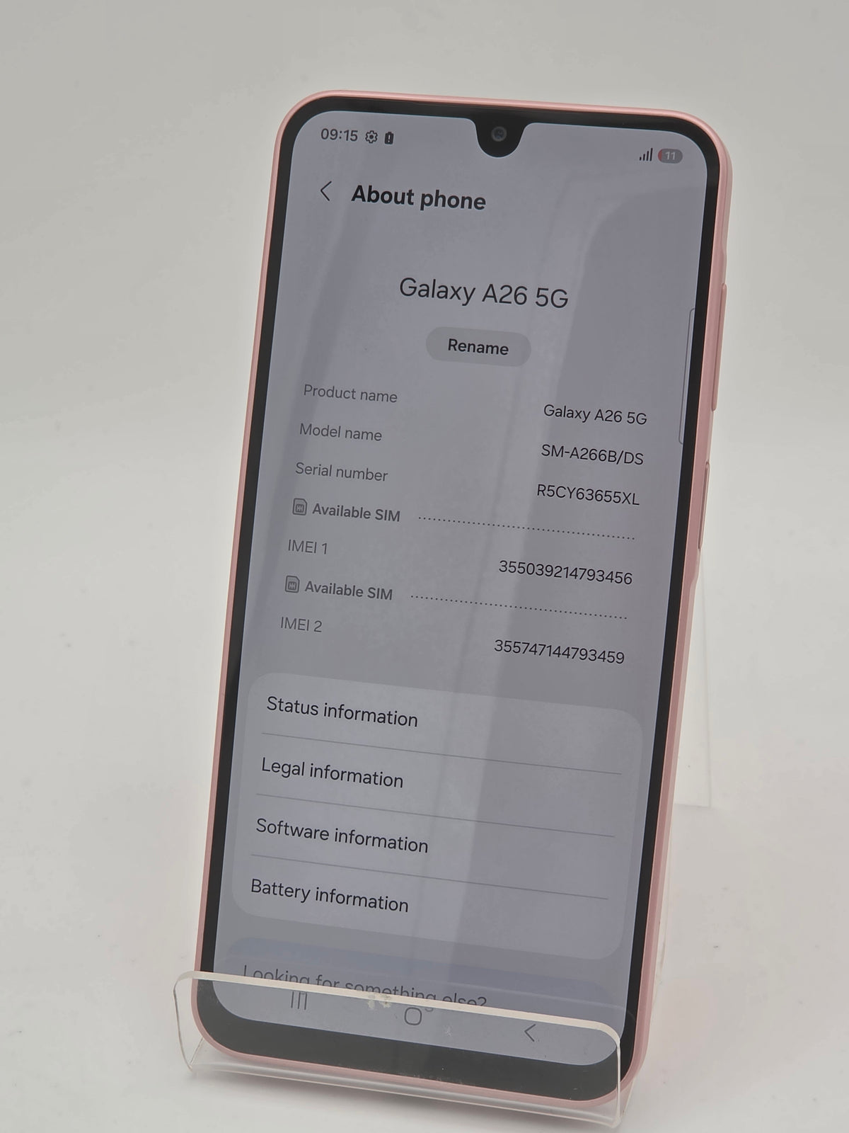 Samsung Galaxy A26 5G 128GB Pink Peach, Grade A