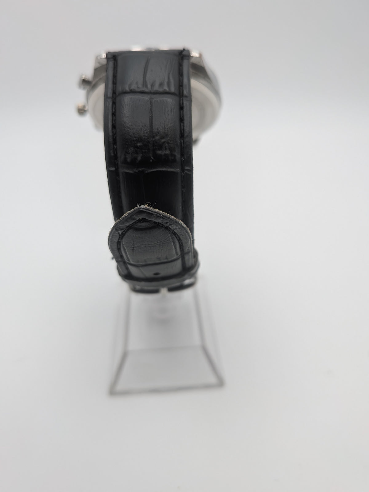 Hugo Boss Mens Watch Leather Strap, Black, Grade B