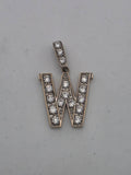 9ct Gold Letter W Pendant, 5.19G