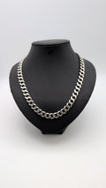 Sterling Silver (925) Cuban Curb chain necklace, 21" Grade B