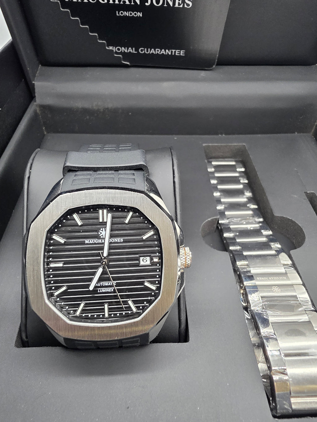 Maughan Jones Luminex Black Dial Automatic Watch Black, Grade B