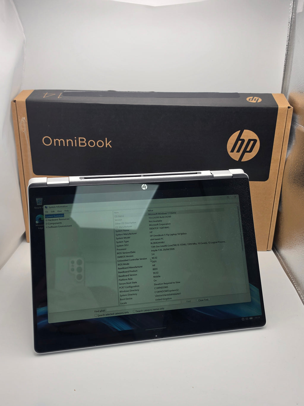 HP OmniBook 5 Flip Laptop 512GB, Silver, Grade B