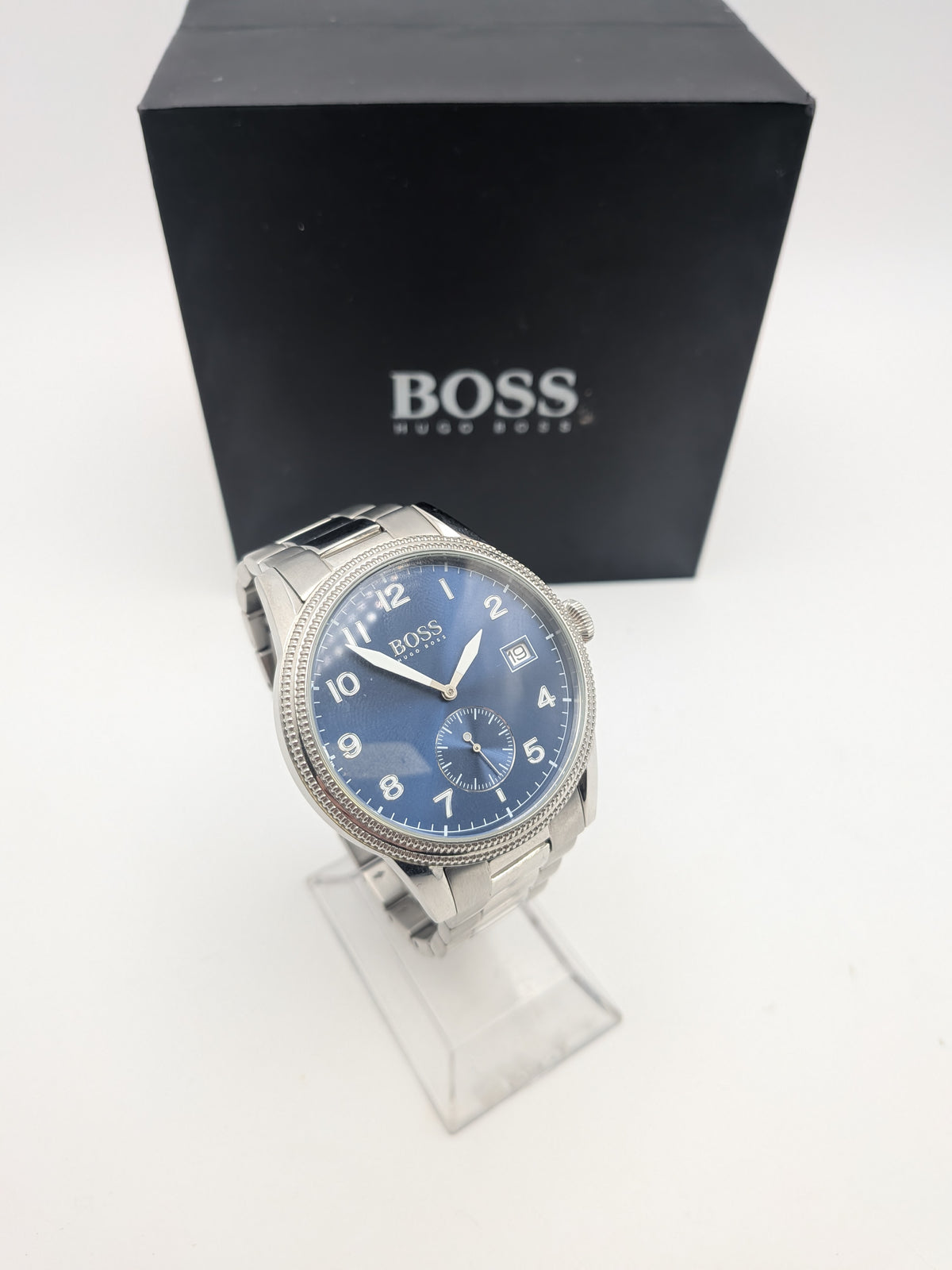 Hugo Boss Legacy Mens Watch, 44mm, Stainless Steel, Grade B