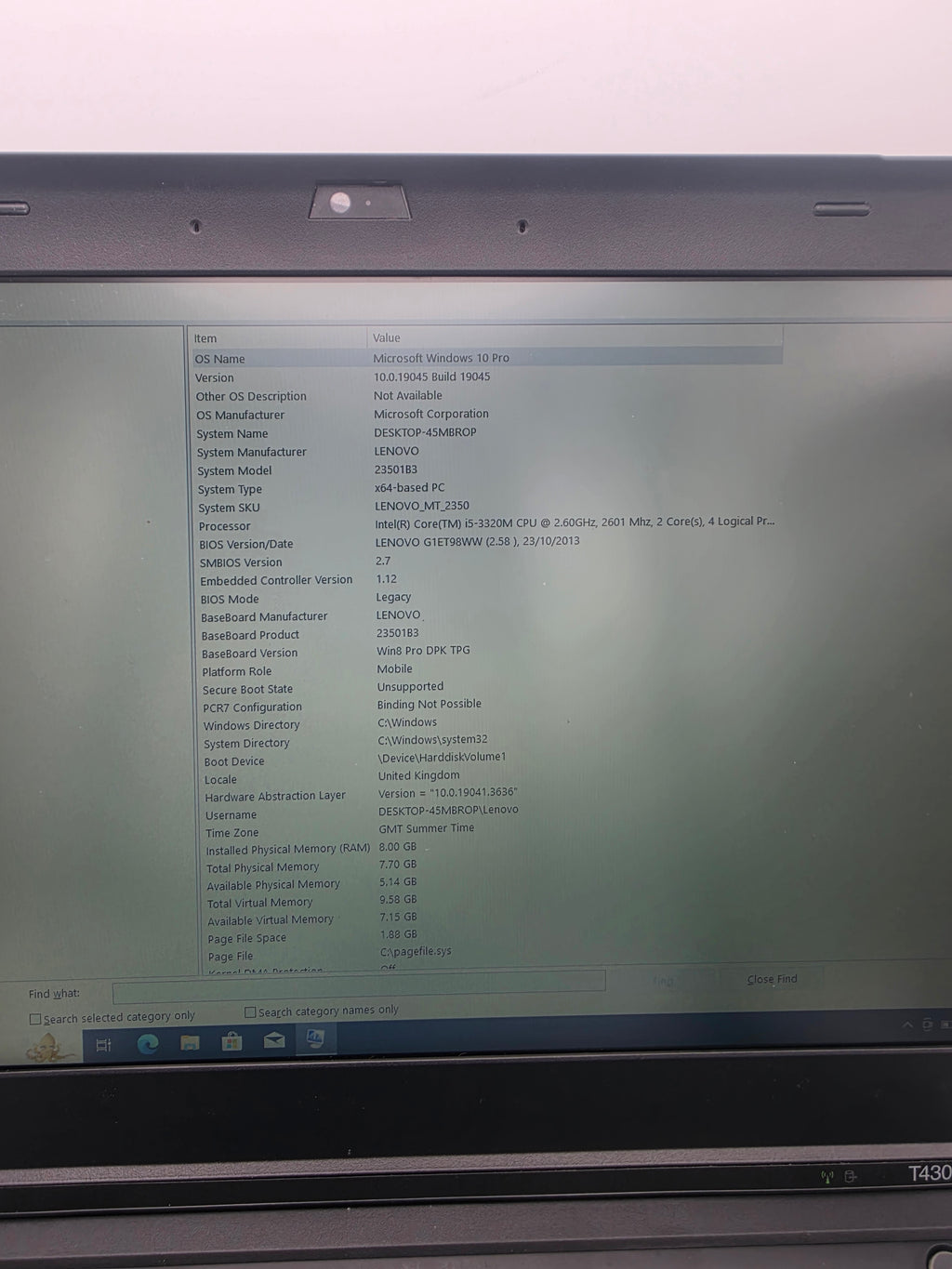 Lenovo ThinkPad T430 256GB, Black, Grade B