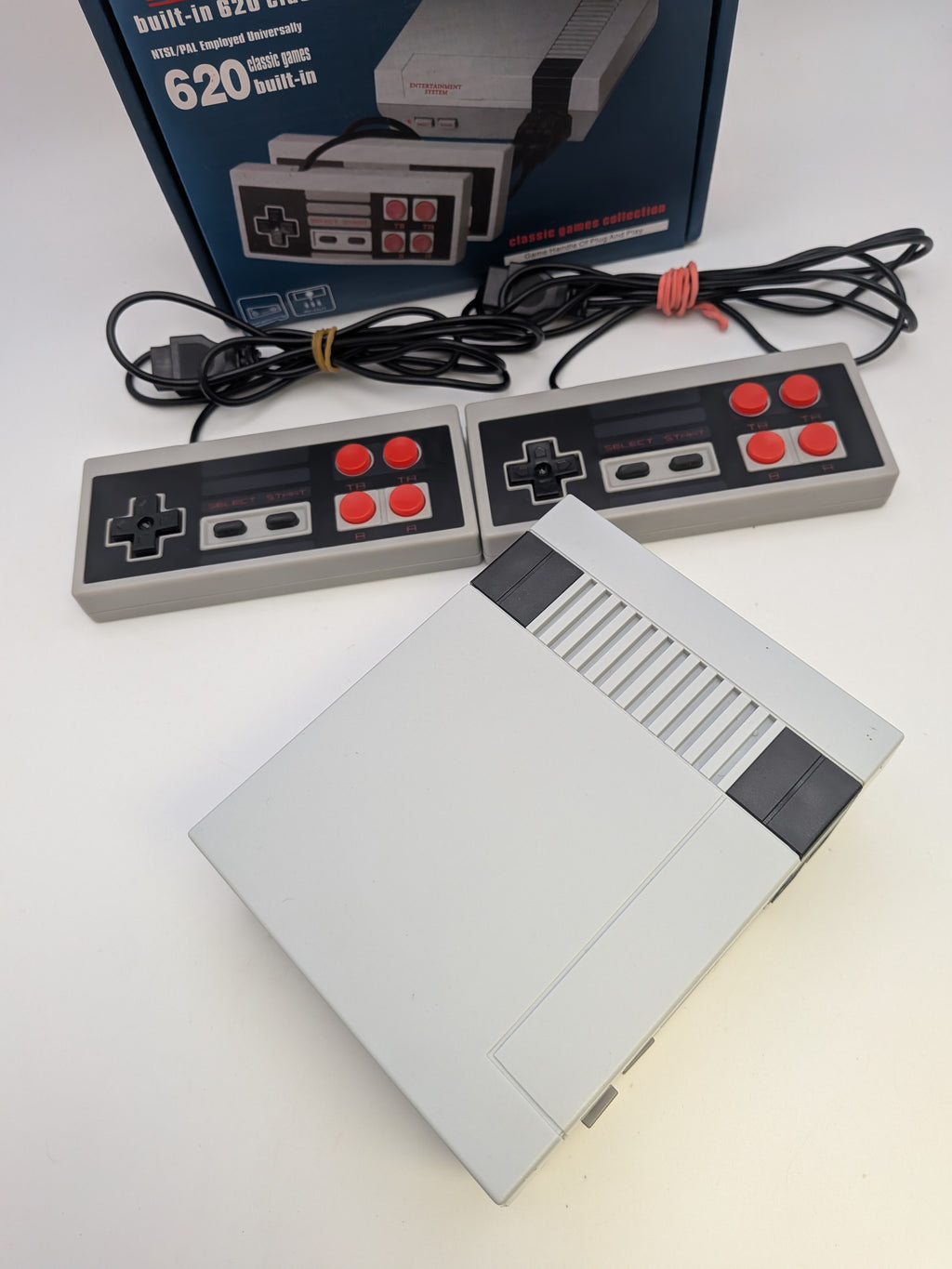 Mini Game Entertainment System, Grey, Grade A