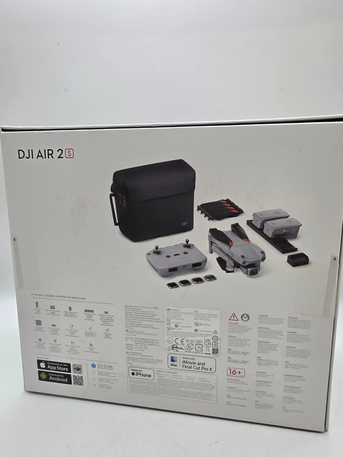 DJI Air 2 Fly More Combo Drone Grey, Grade B