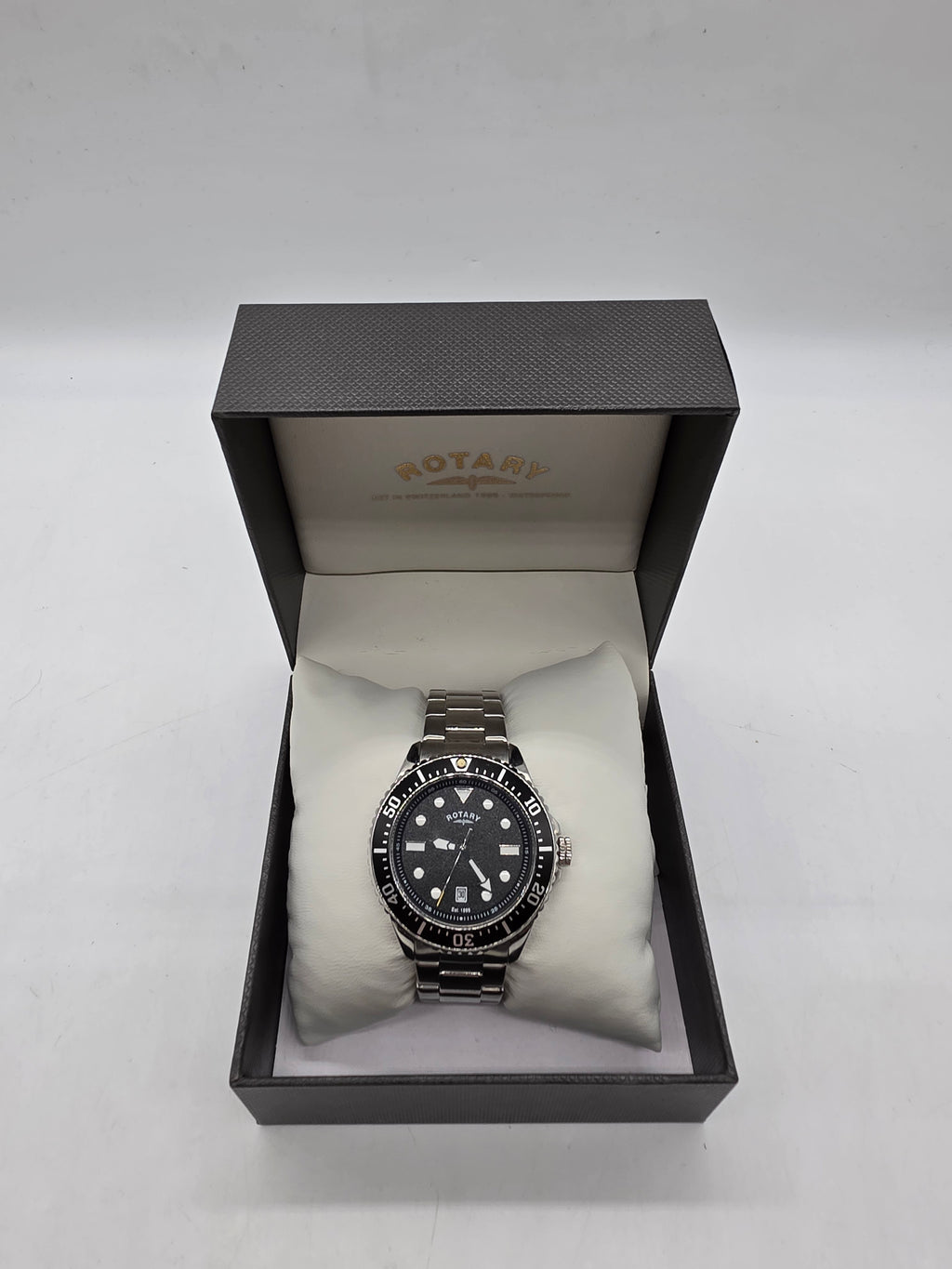 Rotary Classic Submariner Men's Watch Black, Grade B