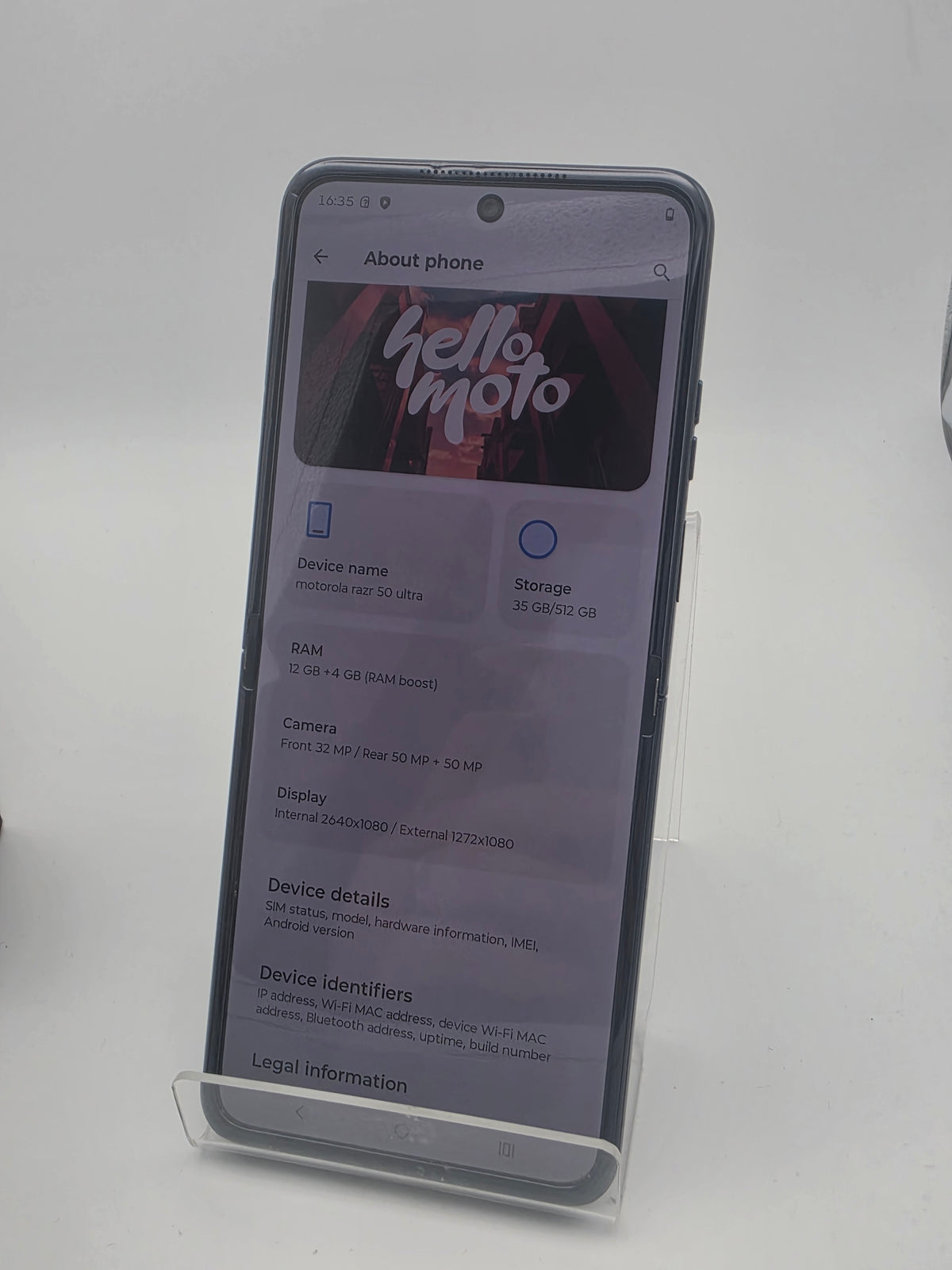 Motorola Razr 50 Ultra 512GB Black, Grade C