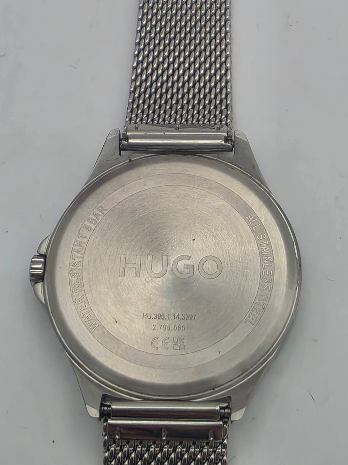 Hugo Boss #SMASH Model 1530135 Mens Watch, Silver, Grade B