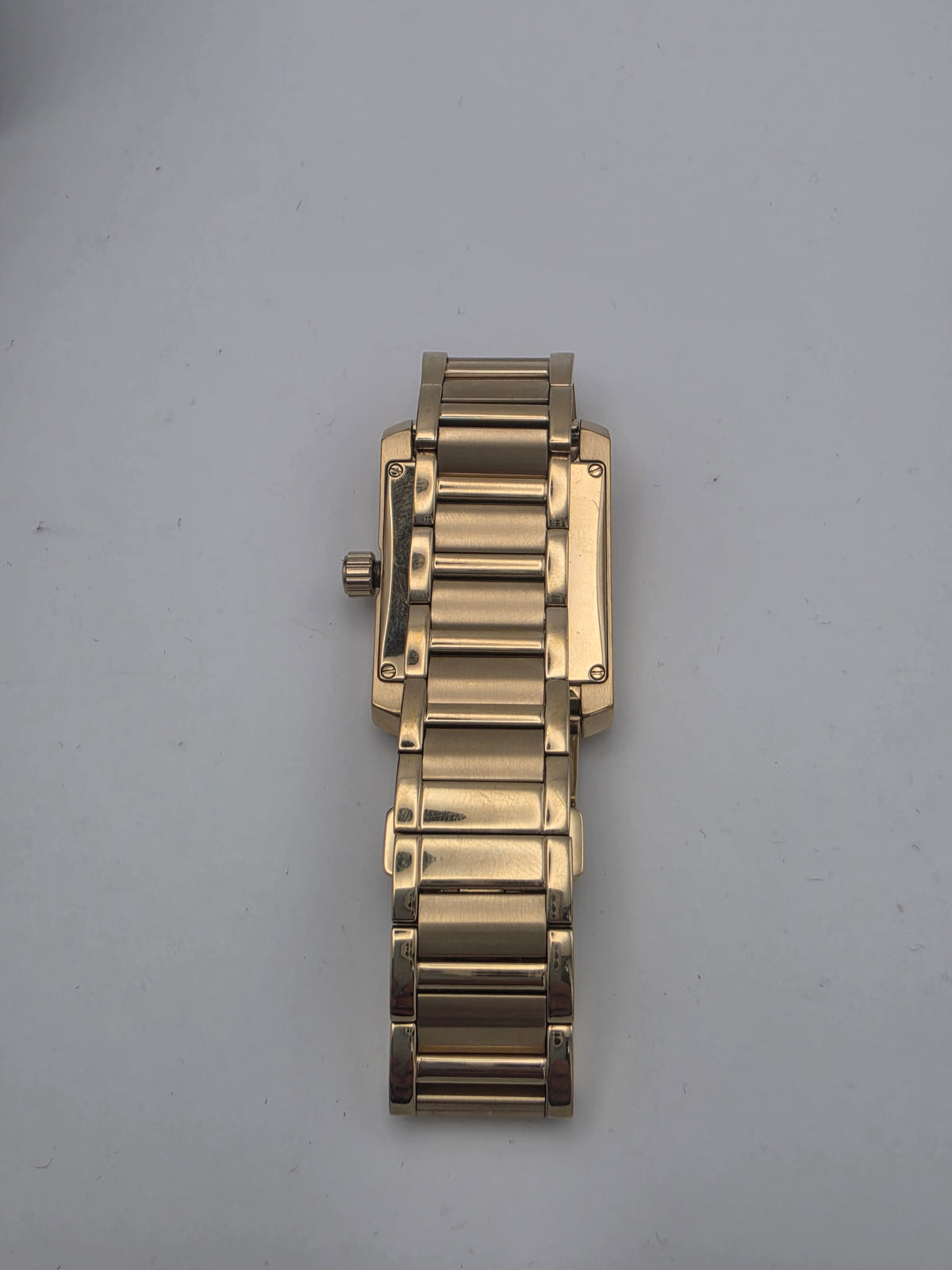 Rotary Gents Rectangle Gold-Plated Bracelet Watch GB02506, Grade B