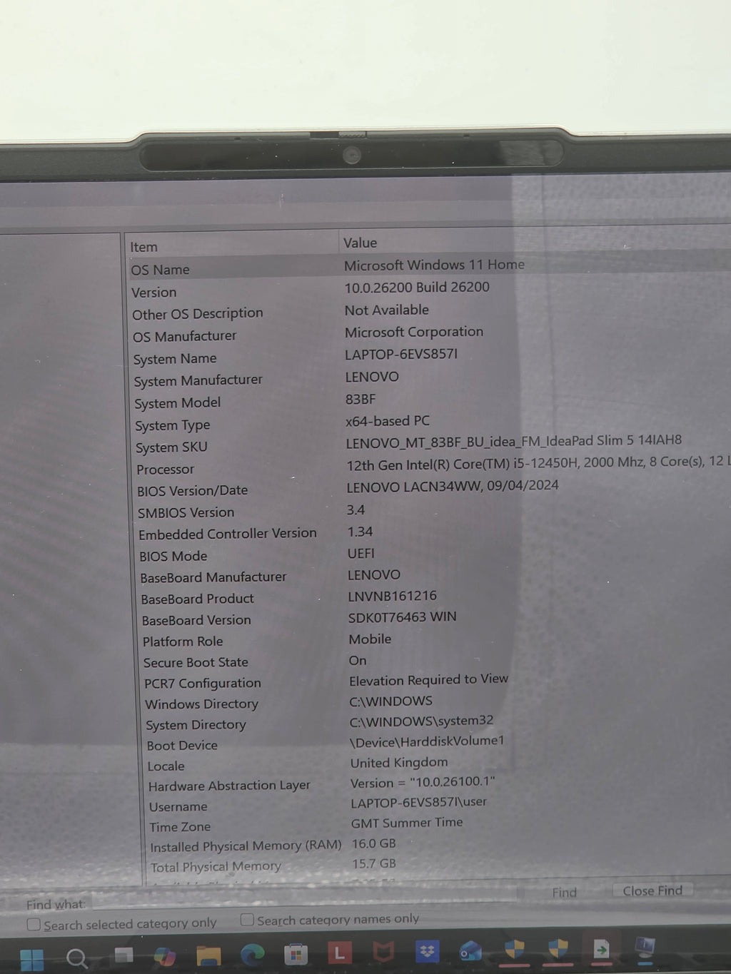 Lenovo Ideapad Slim 5 Laptop 512GB, Silver, Grade B