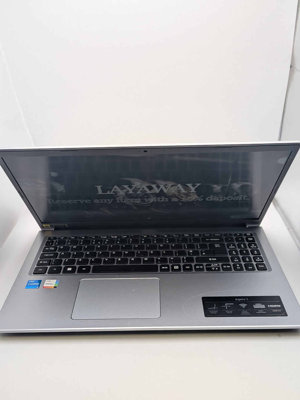 Acer Aspire 3 A315-58 Laptop, Silver, Grade B