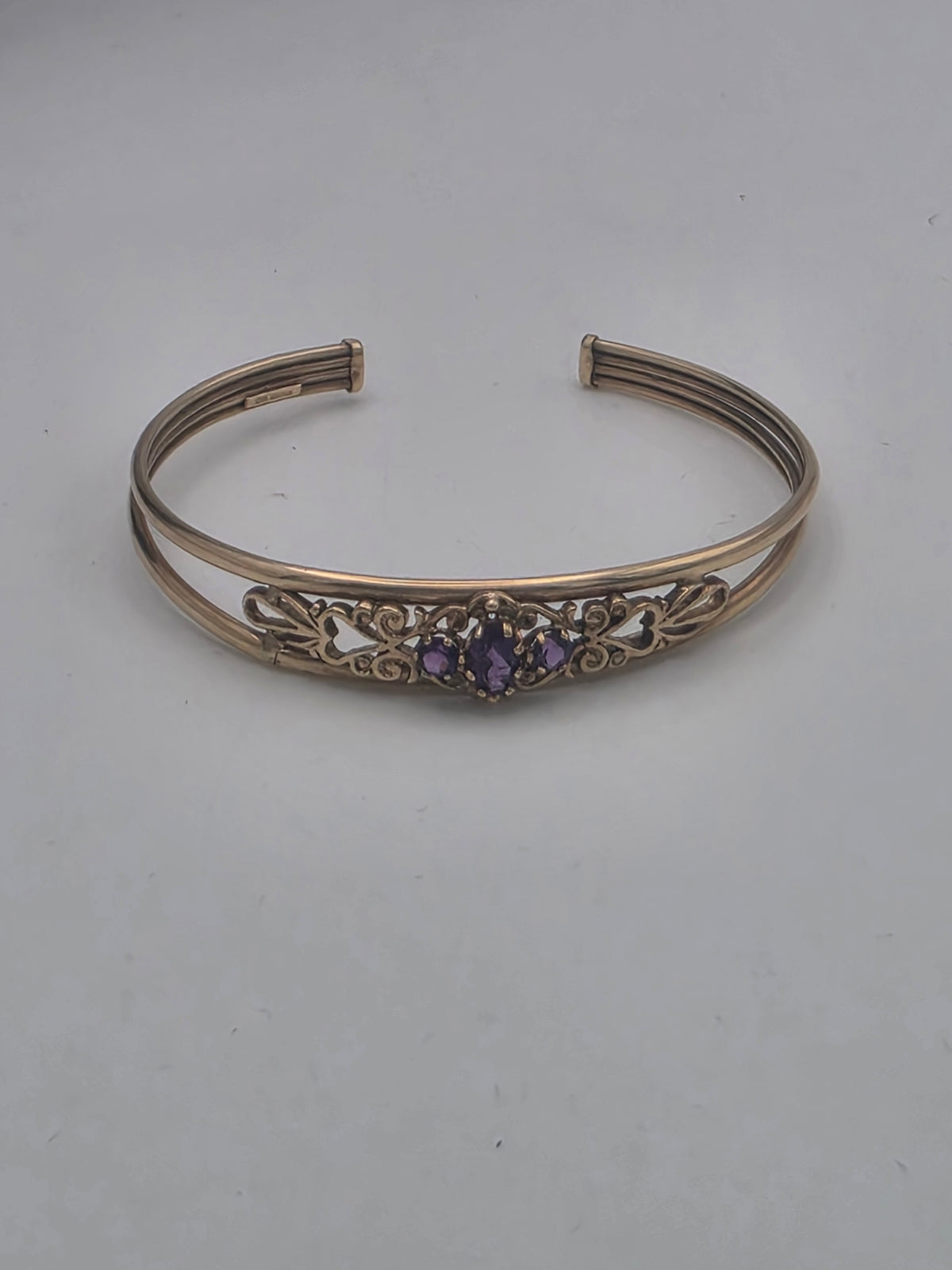 9ct Gold Openwork Cuff Bangle, 6.72G