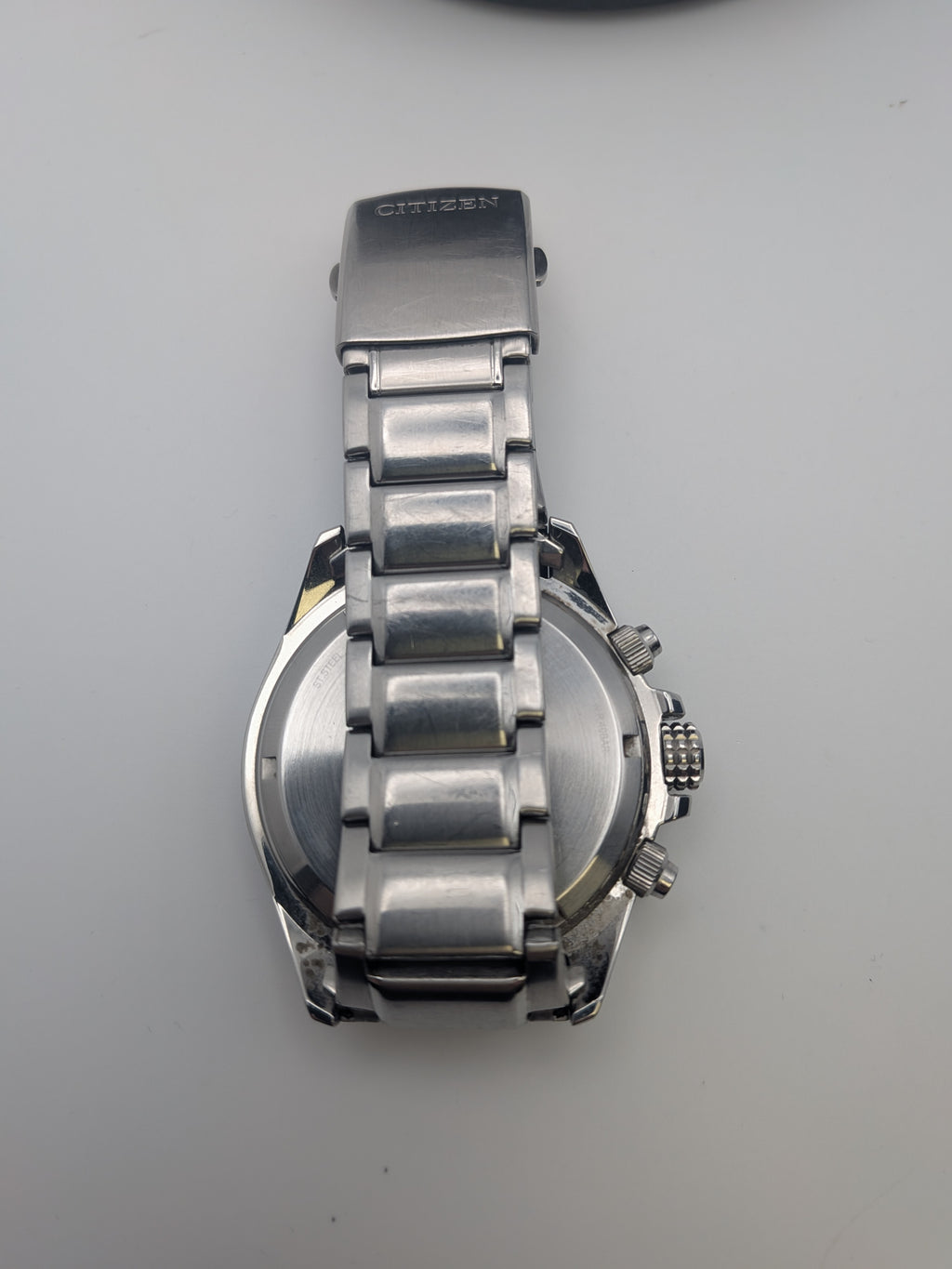 Citizen Eco-drive Weekender Chronograph Watch, stainless steel, Grade B