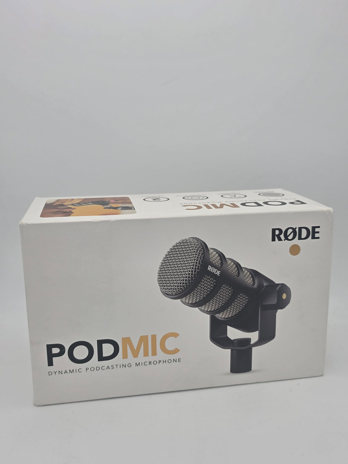 Rode Pod Mic Dynamic Microphone, Silver, Grade A
