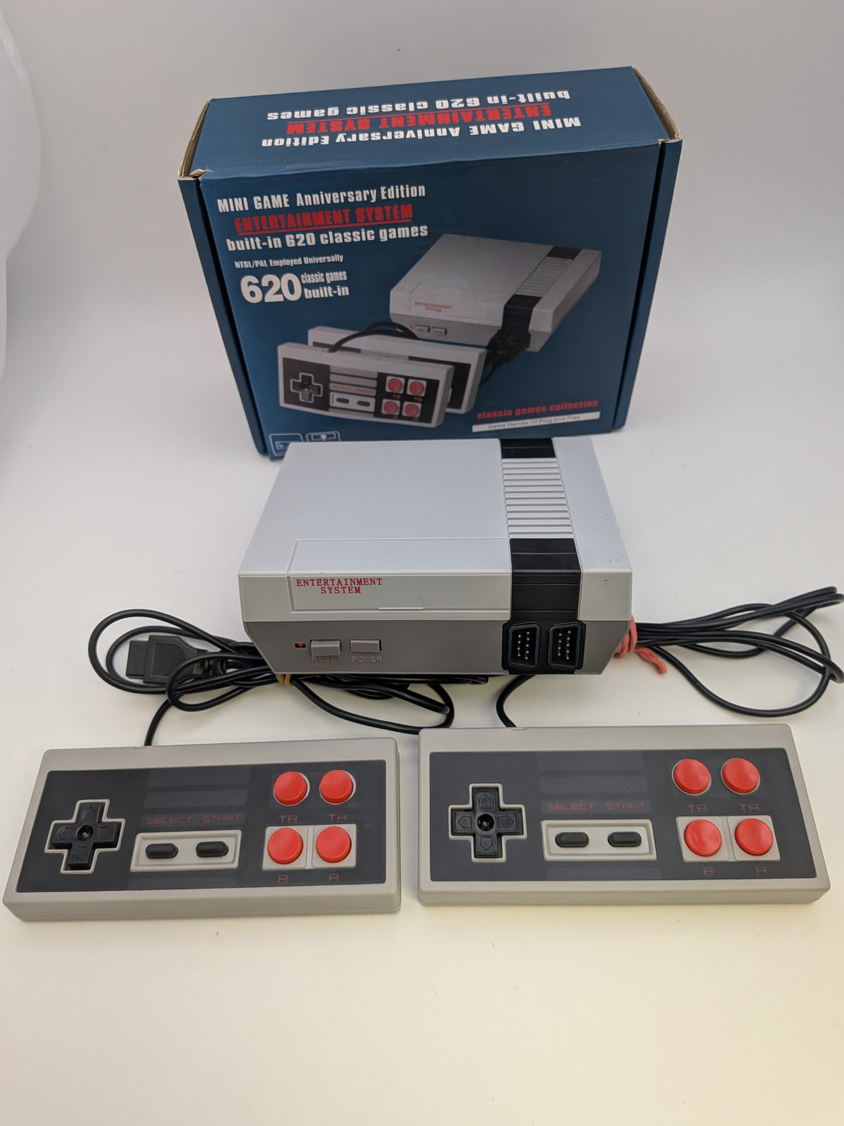Mini Game Entertainment System, Grey, Grade A