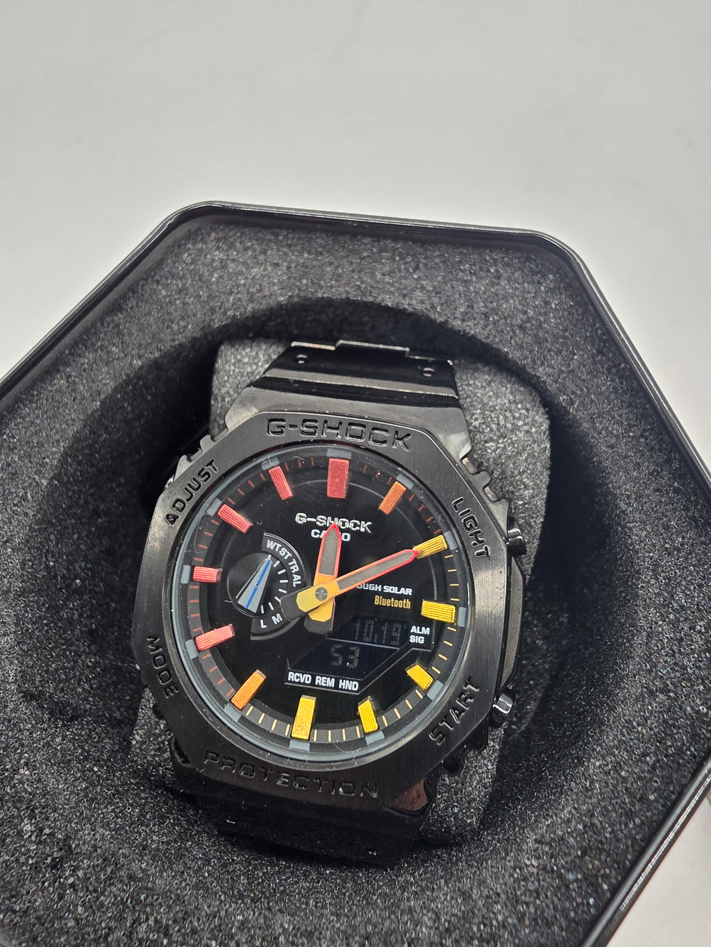 CASIO G-SHOCK GM-B2100BPC-1AJF Rainbow X Men Watch Stainless Steel Black, Grade B