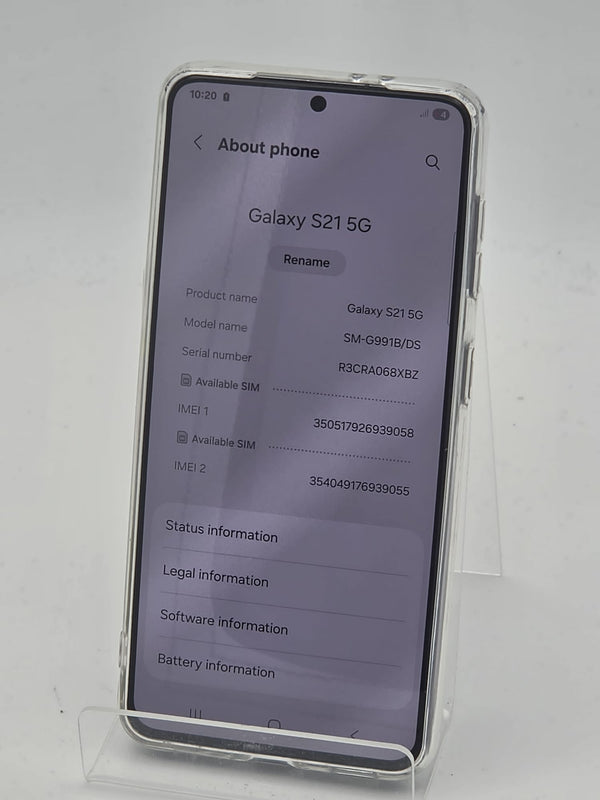 Samsung Galaxy S21 5G 128GB Titanium Grey, Grade B