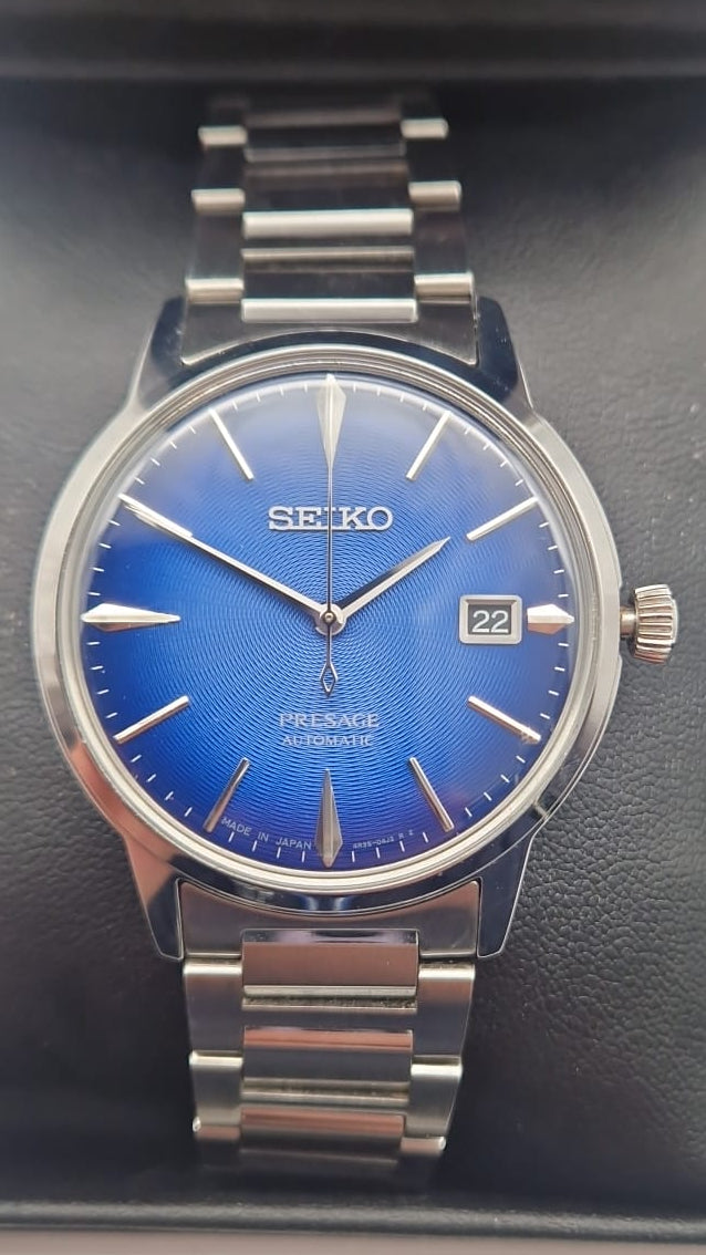 Seiko Presage Blue Moon Wristwatch (4R35-05EO) - Grade A