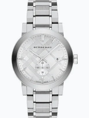 Burberry The city Silver-tone satainless steel watch, Grade B.