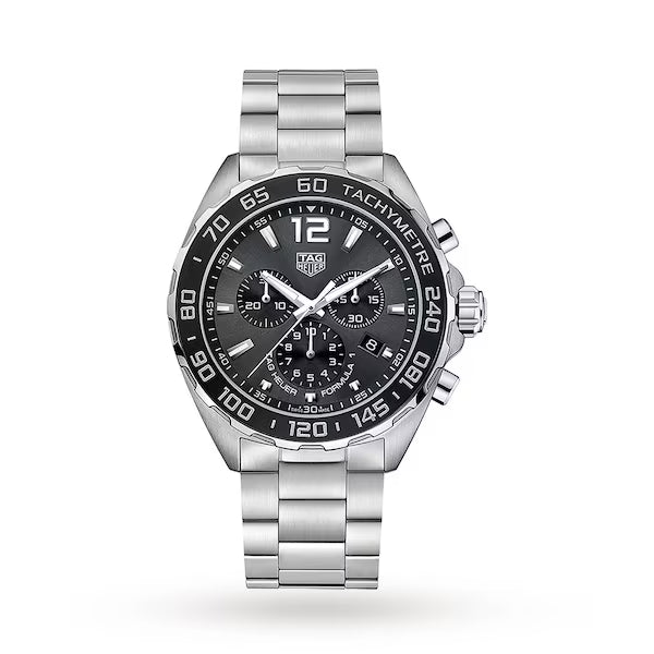 Tag Heuer Formula 1 Quartz Chronograph 43mm Mens Watch Silver, Grade - B