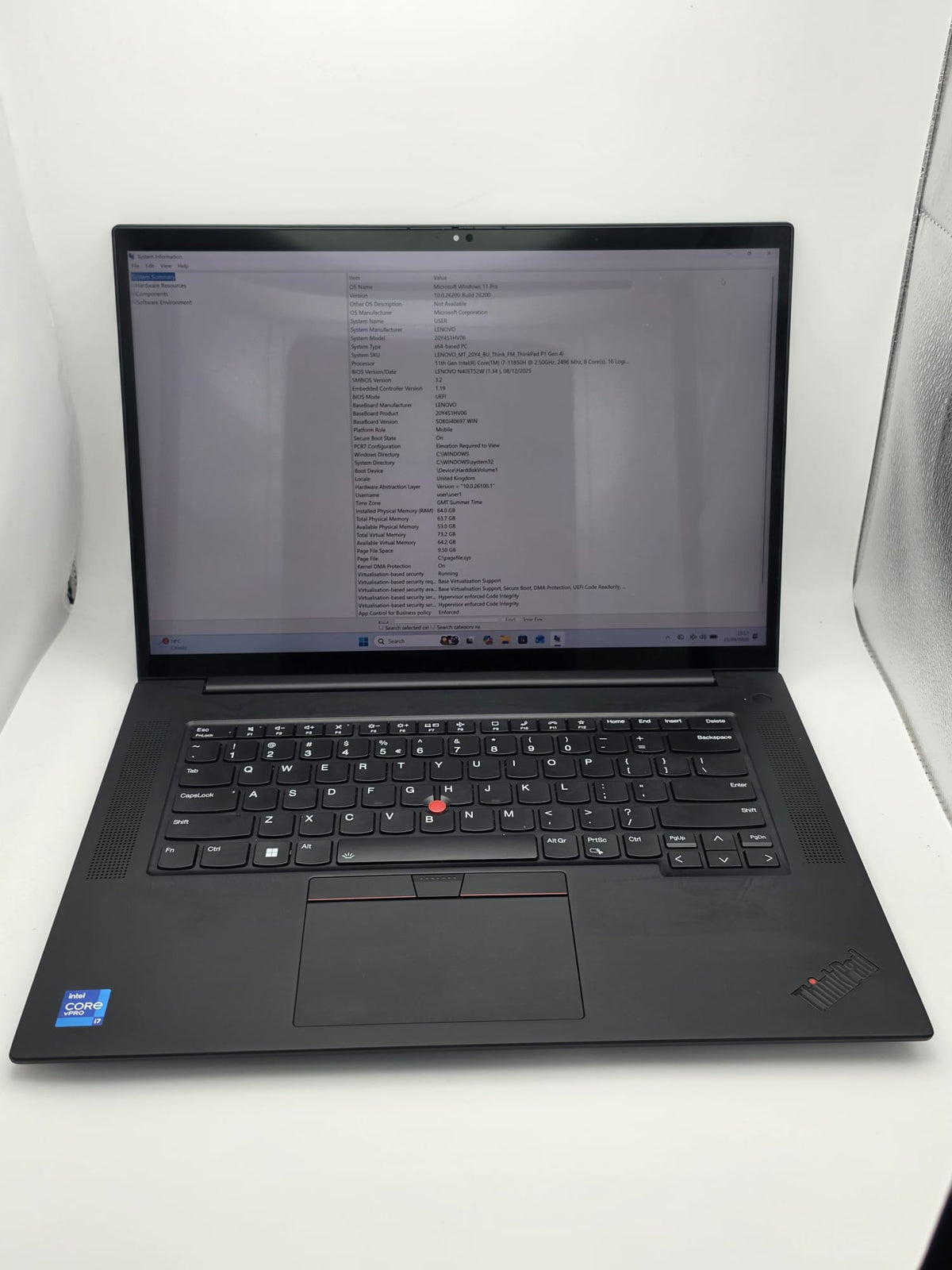 Lenovo ThinkPad P1 Gen 4 2TB, Black, Grade B